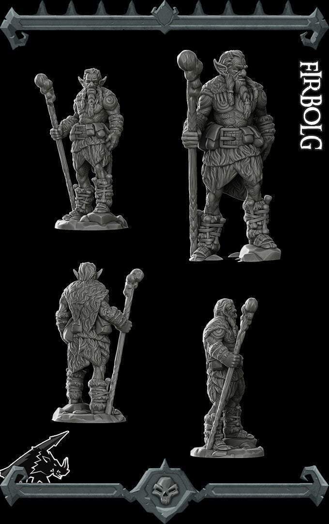 FIRBOLG - Miniature -All Sizes | Dungeons and Dragons | Pathfinder | War Gaming