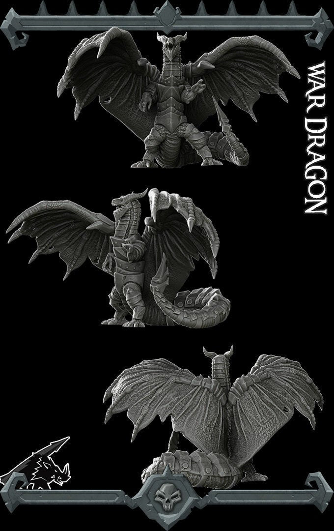 WAR DRAGON - EPIC Sized Statue | Dungeons and dragons | Cthulhu| Pathfinder | War Gaming