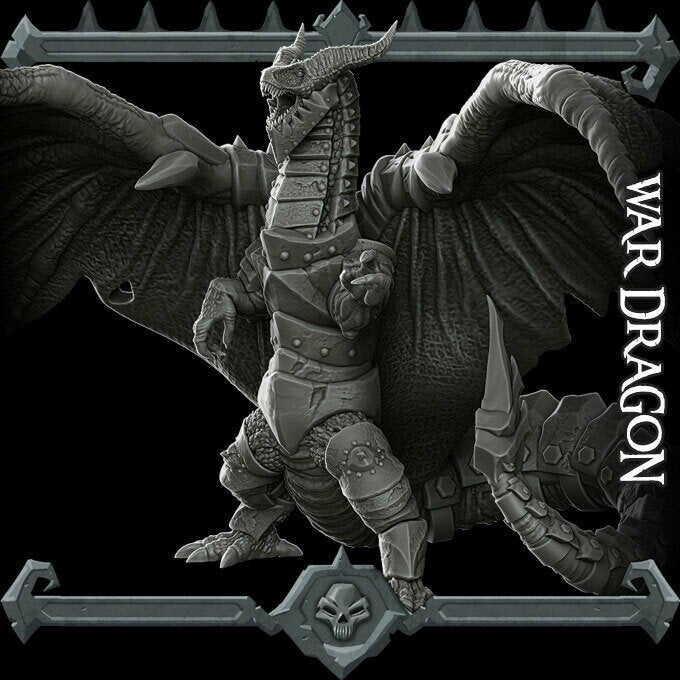 WAR DRAGON - EPIC Sized Statue | Dungeons and dragons | Cthulhu| Pathfinder | War Gaming