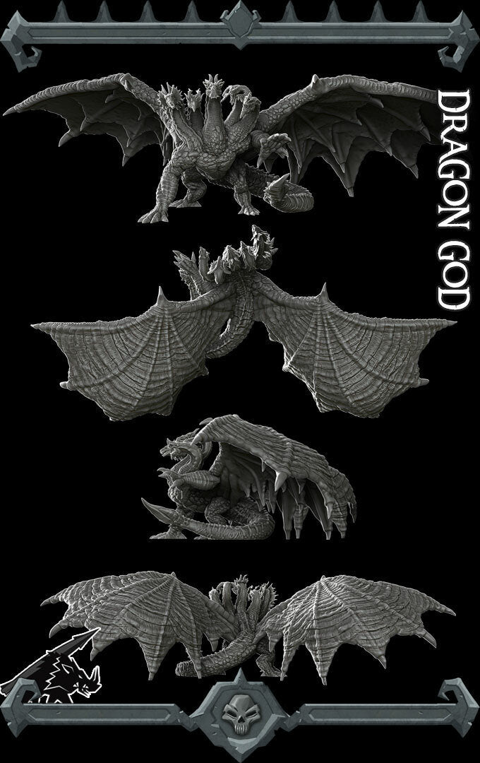 DRAGON GOD - EPIC Sized Statue | Dungeons and dragons | Cthulhu| Pathfinder | War Gaming