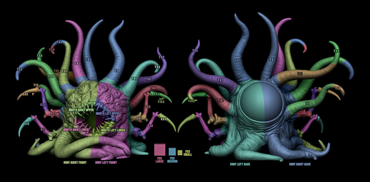 AZATHOTH - 3D Printed Resin/PLA Model | Lovecraft | Cthulhu| Pathfinder | D&D I TTG