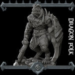 DRAGON FOLK - Miniature | All Sizes | Dungeons and Dragons | Pathfinder | War Gaming