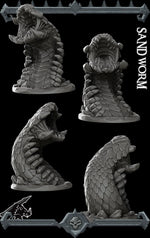 SANDWORM- Miniature | All Sizes | Dungeons and Dragons | Pathfinder | War Gaming