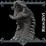 SANDWORM- Miniature | All Sizes | Dungeons and Dragons | Pathfinder | War Gaming