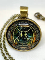Cthulhu R'lyeh Sigil Pendant Necklace