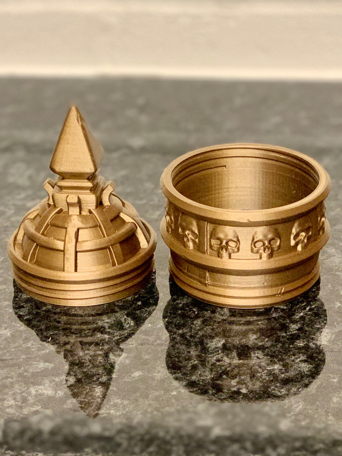 Necromancer Themed Dice Box Storage Container