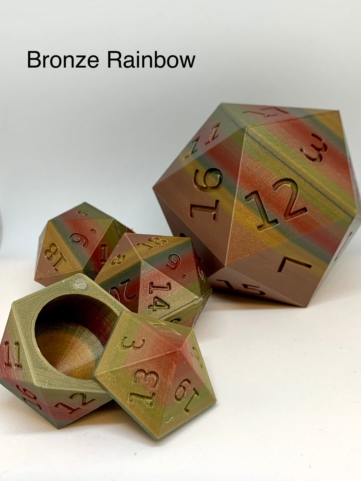 D20 Magnetic Lock Dice Storage Box | Xmas Present | MTG D&D Gift