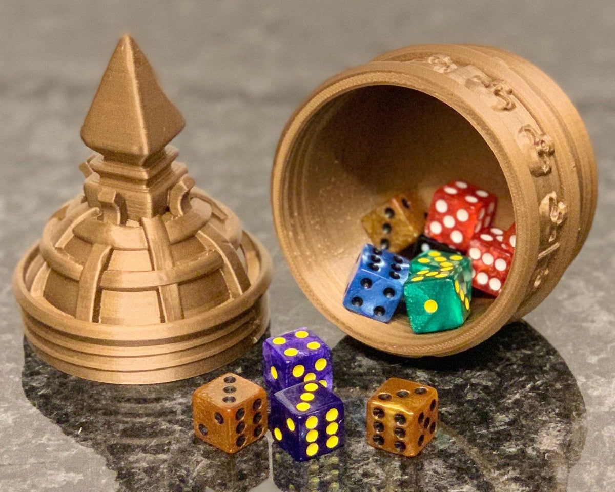 Necromancer Themed Dice Box Storage Container