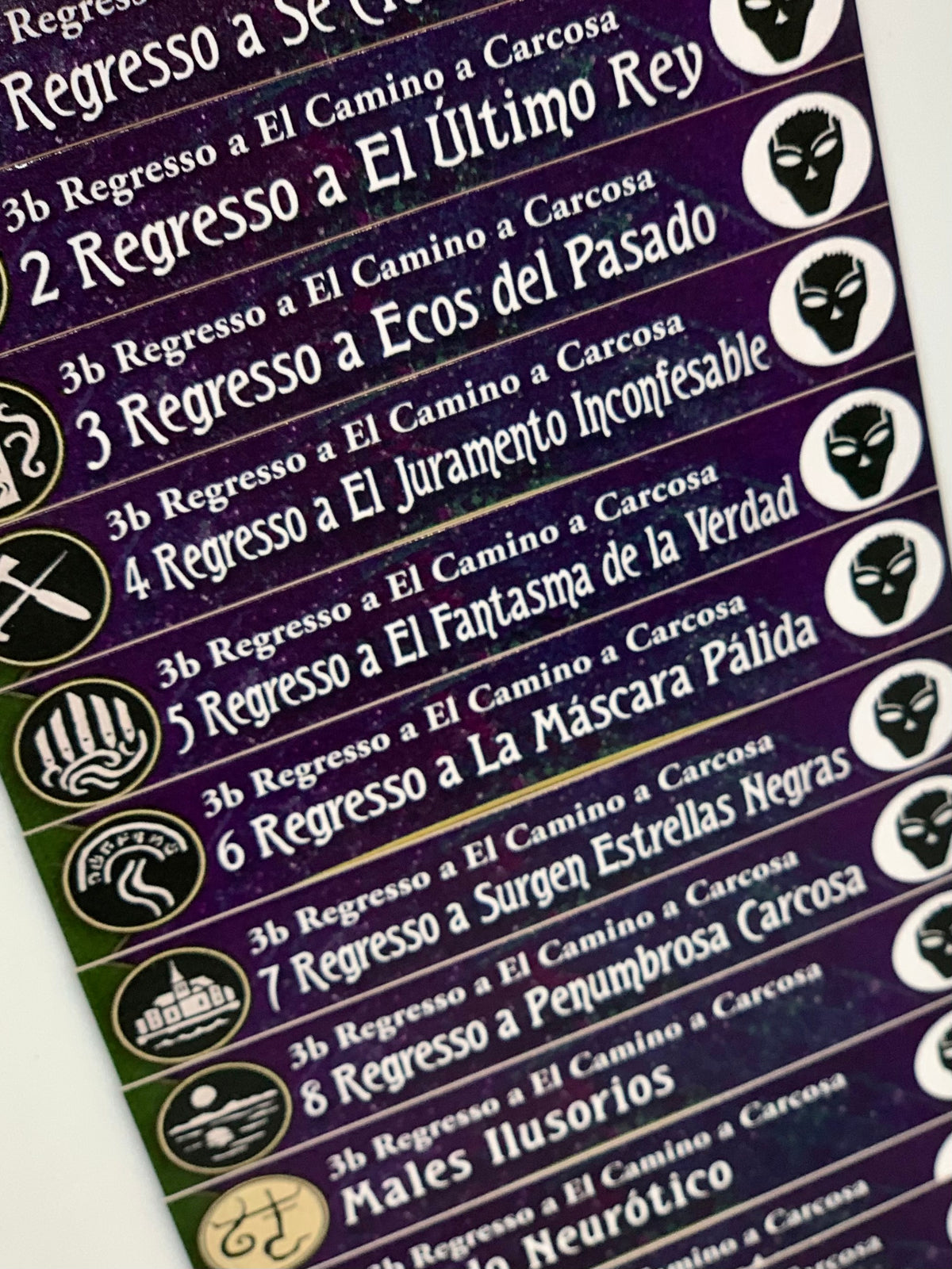 Regresso a El Camino a Carcosa Arkham Horror El Juego de Cartas Separadores Española!