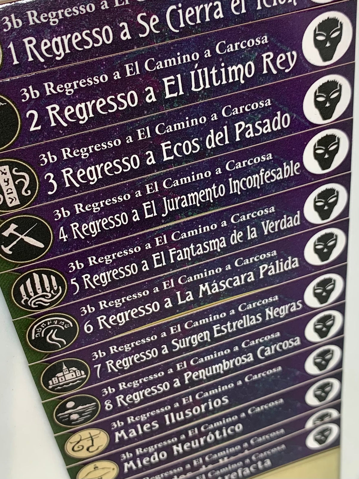 Regresso a El Camino a Carcosa Arkham Horror El Juego de Cartas Separadores Española!