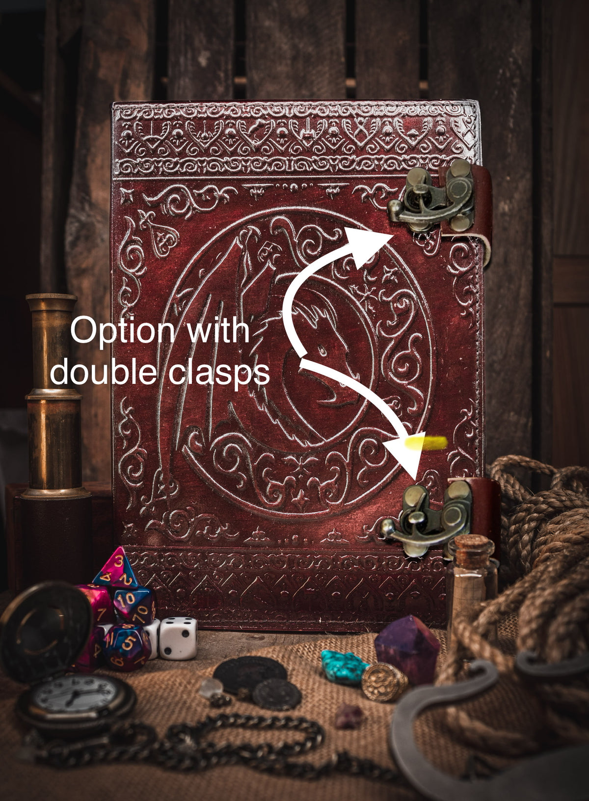 Dungeon Master (Refillable) Real Leather Notebook | Journal | Sketchbook | Campaign Log