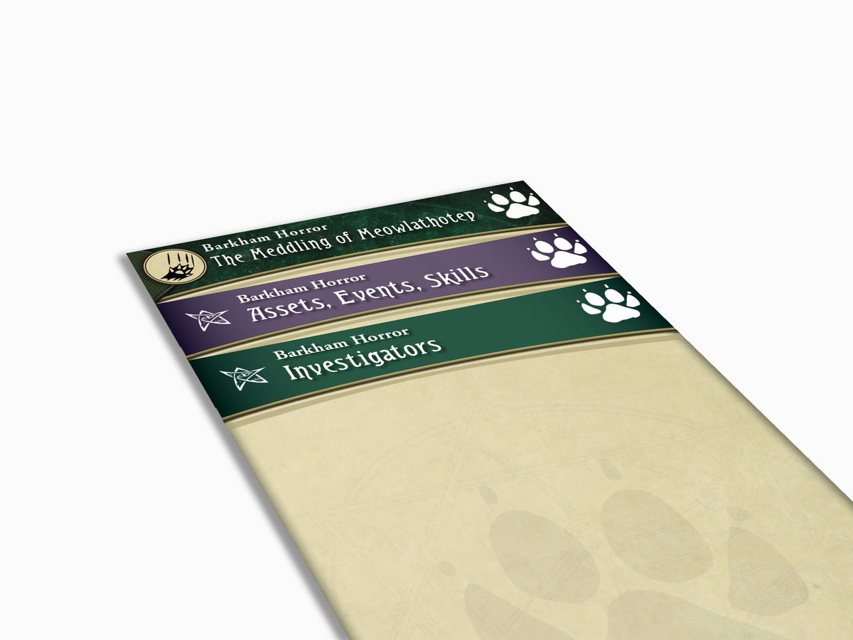 Barkham Horror; The Meddling of Meowlathotep - Arkham Horror LCG Deck Box Dividers