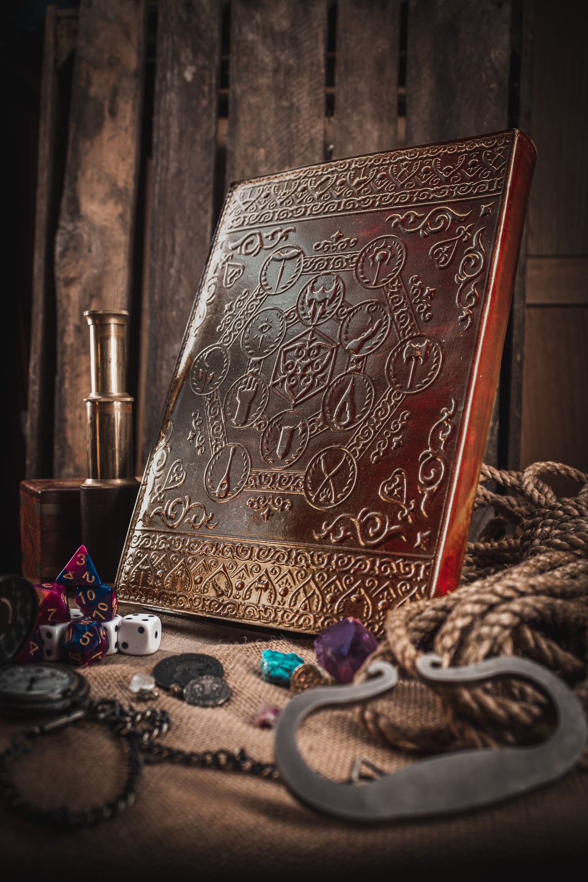 Dungeon Master (Refillable) Real Leather Notebook | Journal | Sketchbook | Campaign Log