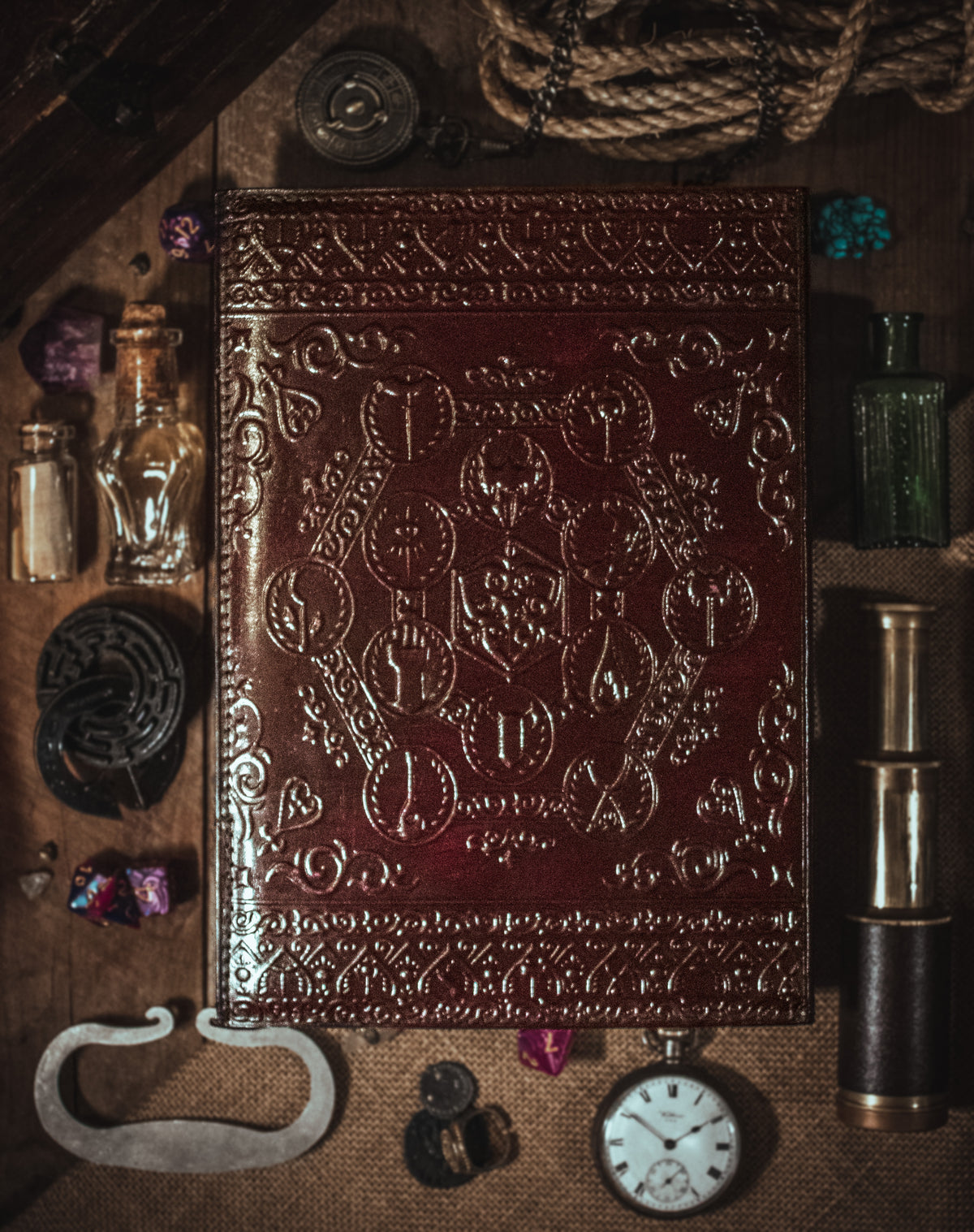 Dungeon Master (Refillable) Real Leather Notebook | Journal | Sketchbook | Campaign Log