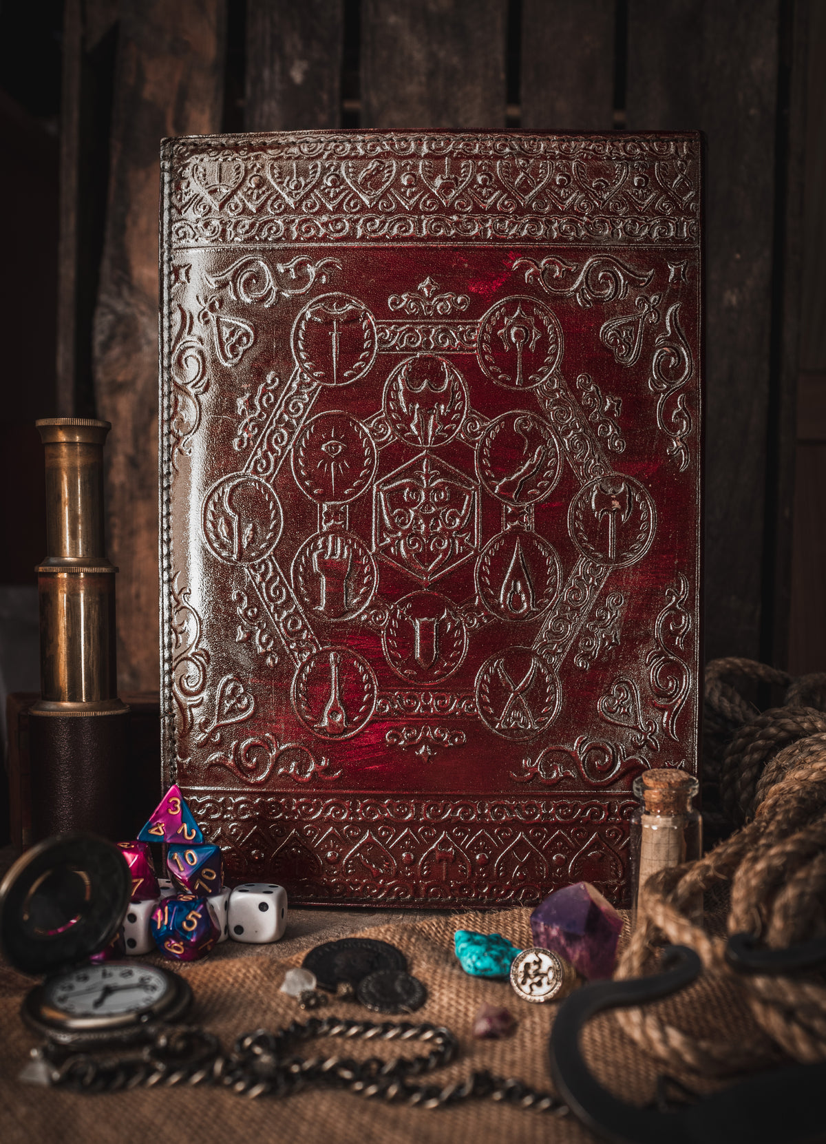 Dungeon Master (Refillable) Real Leather Notebook | Journal | Sketchbook | Campaign Log