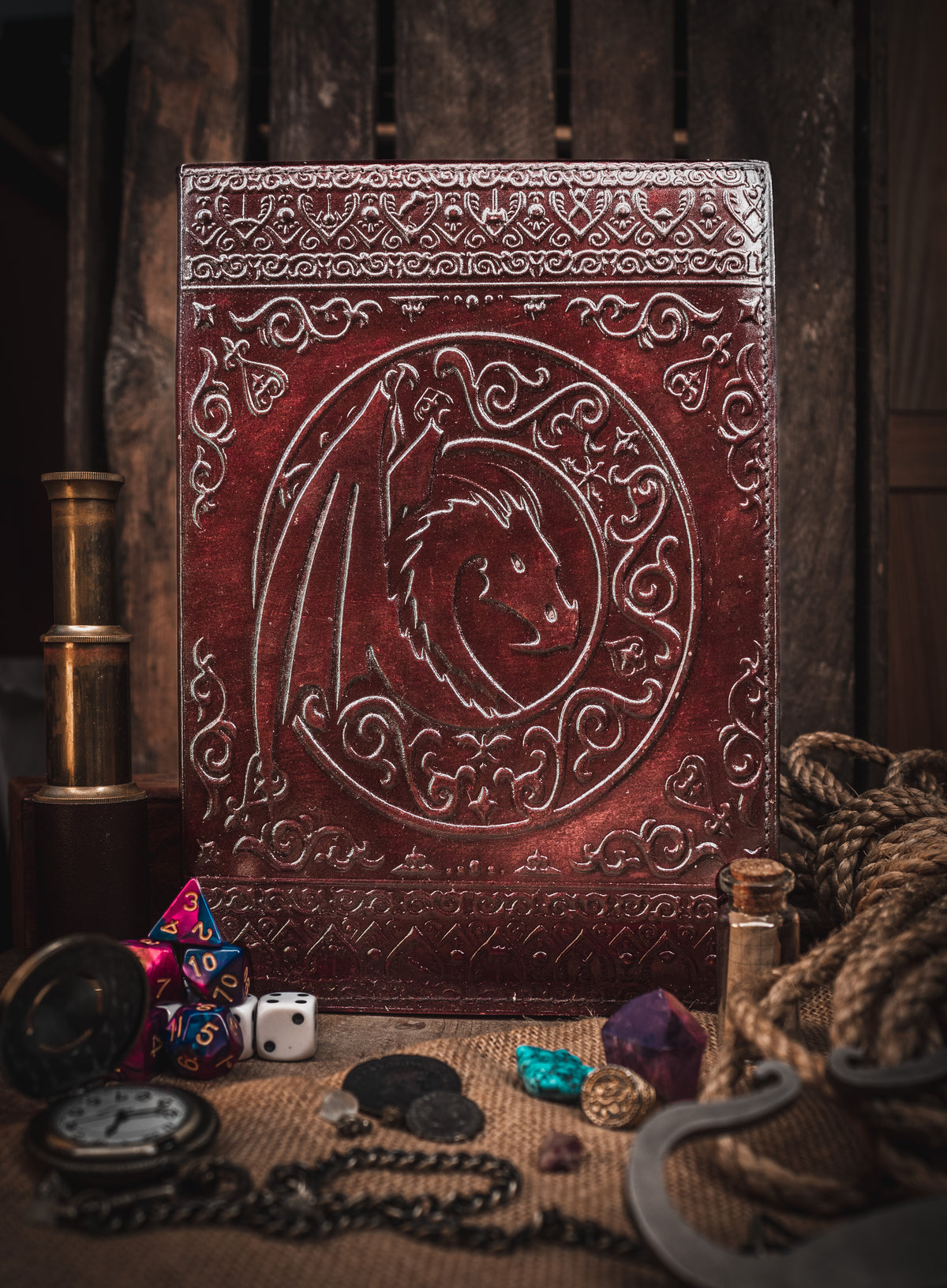 Dungeon Master (Refillable) Real Leather Notebook | Journal | Sketchbook | Campaign Log