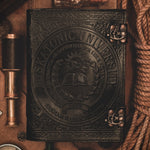 Miskatonic University Black Real Leather Notebook Journal Sketchbook Arkham Horror LCG Campaign Log