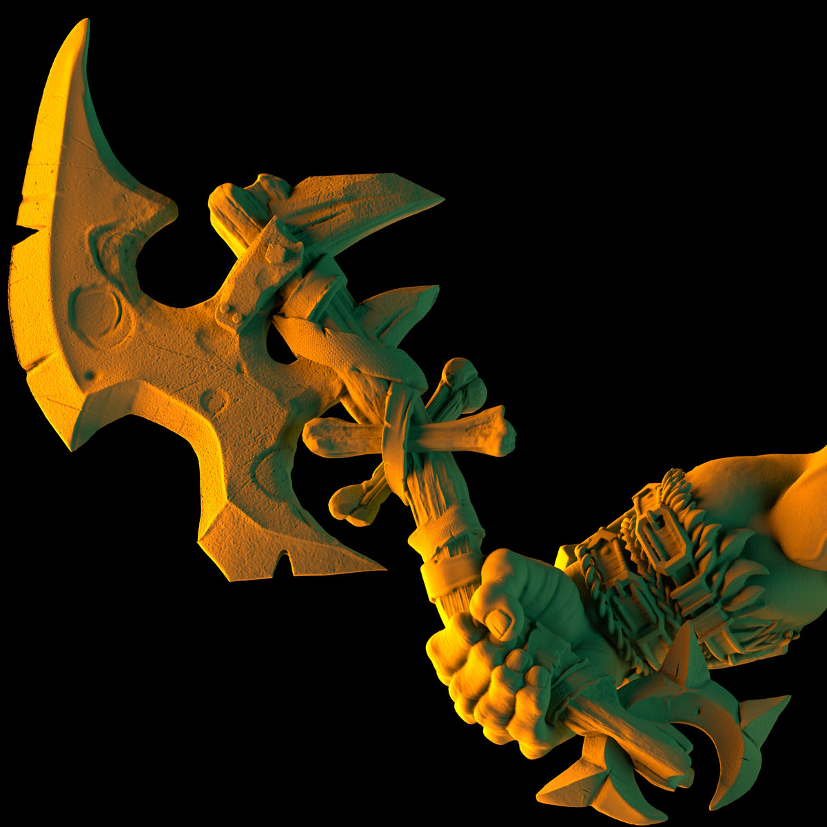 ORC Figure - Gnadug The Bonebreaker | Resin model | Collectible / Wargaming / RPG / Bust