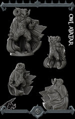 OWL AVATAR - Miniature Model | All Sizes | Dungeons and Dragons | Pathfinder | War Gaming