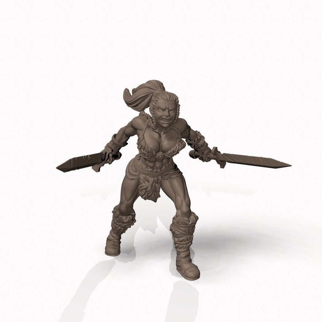 Northern Barbarian Queen - Pit Fighter Champion Miniature