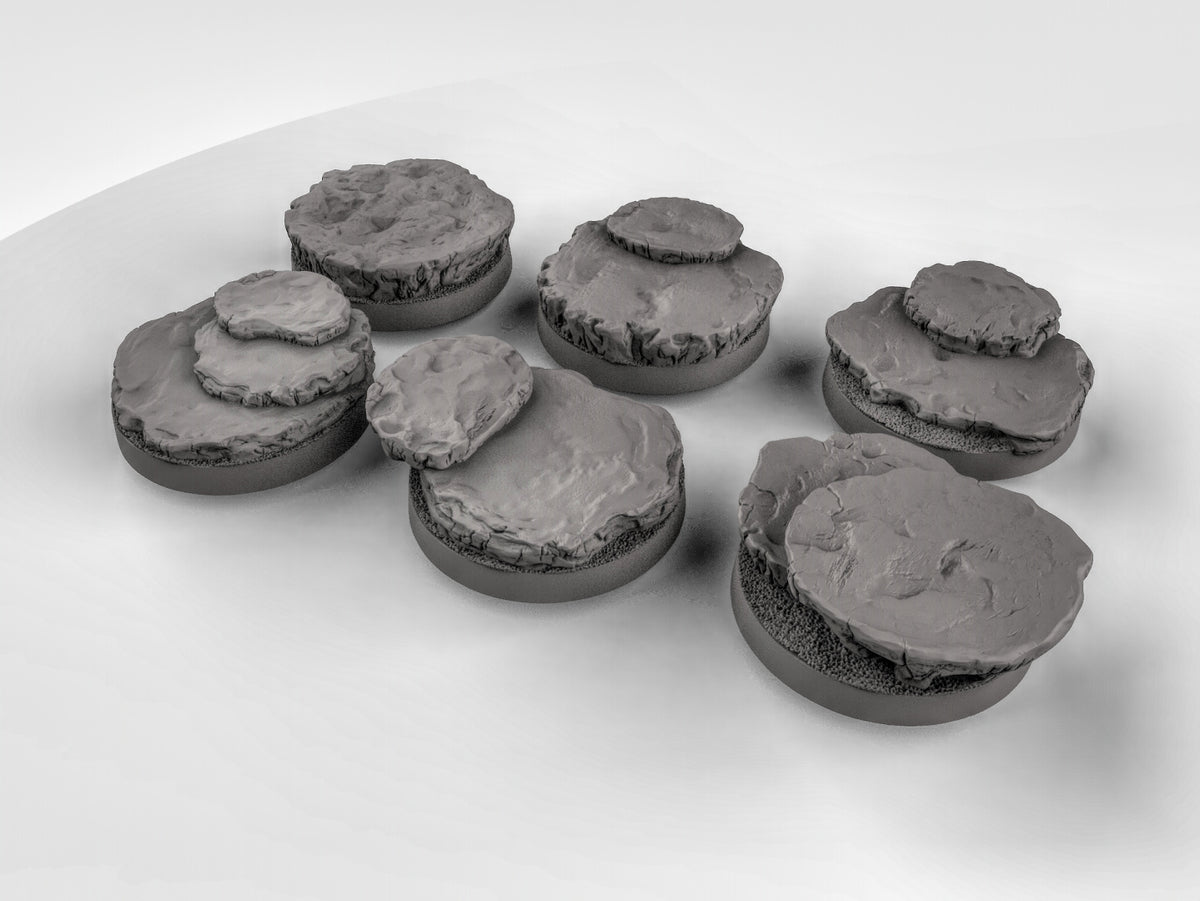 Rock Platform Bases Resin Miniature for DnD | Tabletop Gaming