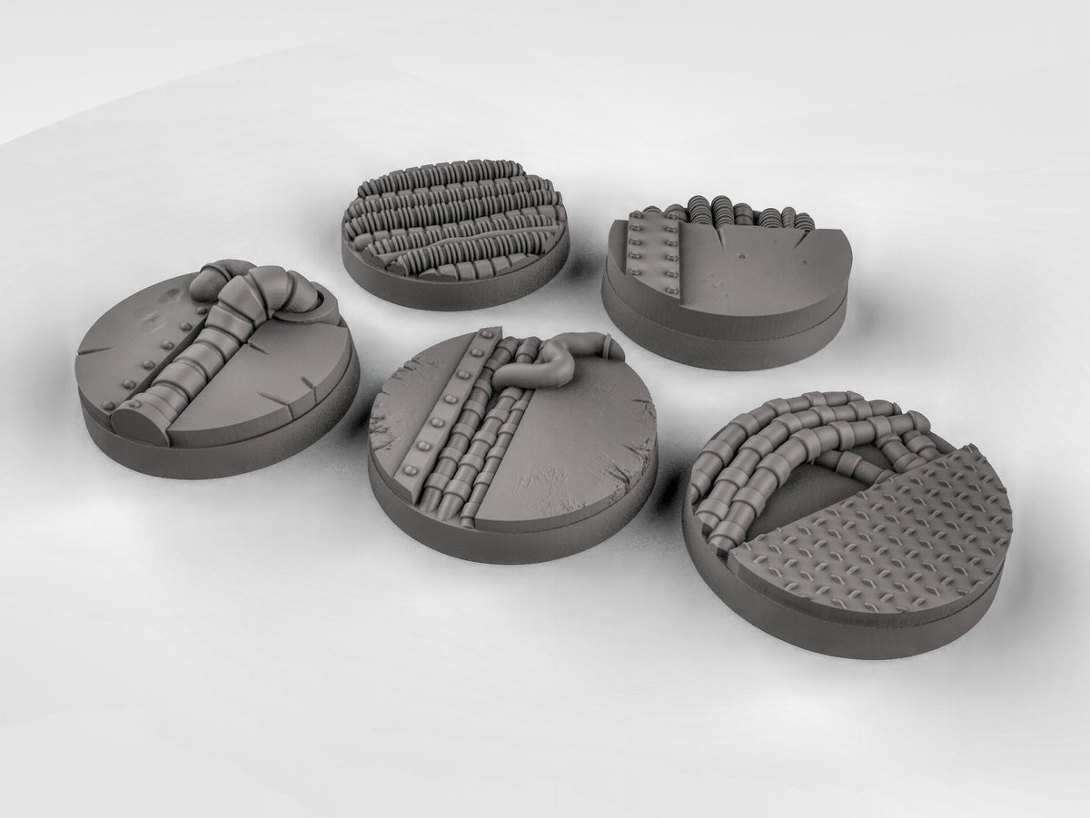 Pipe Bases Resin 3D Models for Dungeons & Dragons & Board RPGs