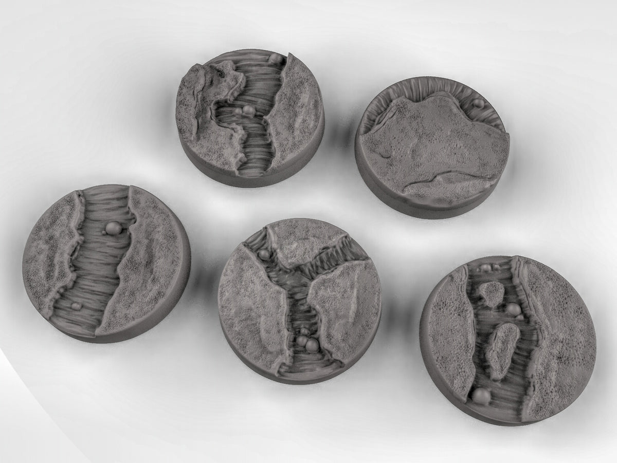 Lava Bases Resin 3D Models for Dungeons & Dragons & Board RPGs