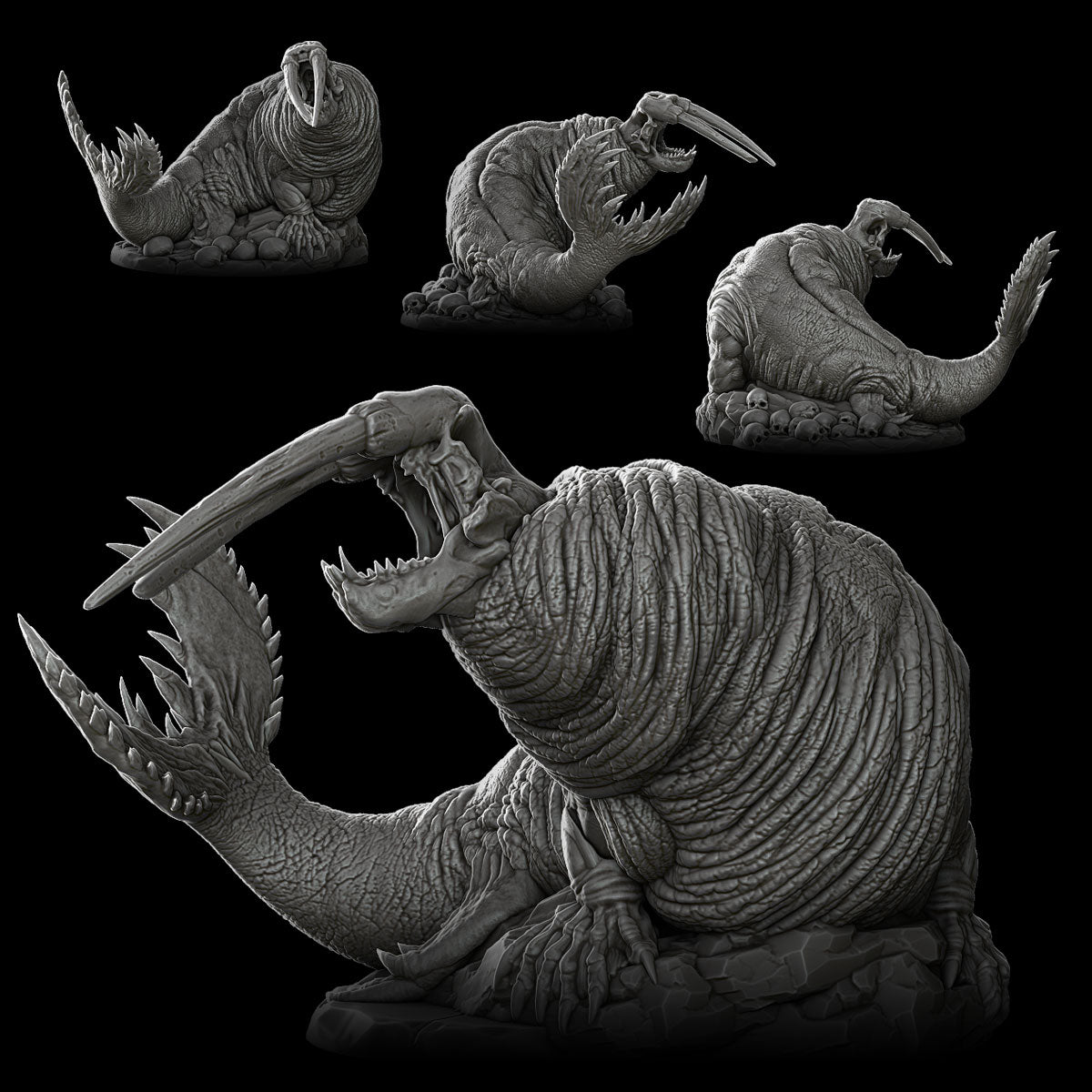 BLUBBER TUSK - Miniature Model | All Sizes | Dungeons and Dragons | Pathfinder | War Gaming