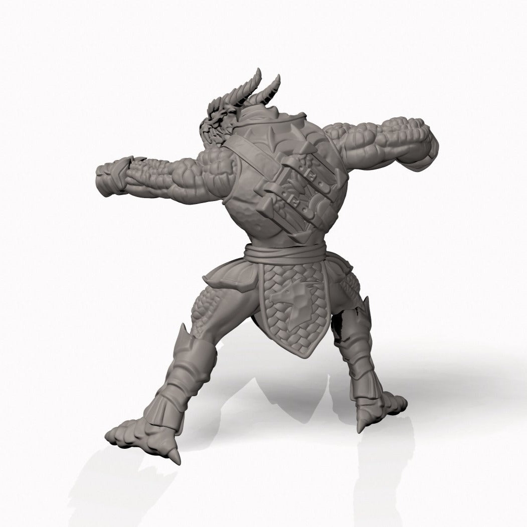 Dragonborn Paladin - Pit Fighter Champion Miniature