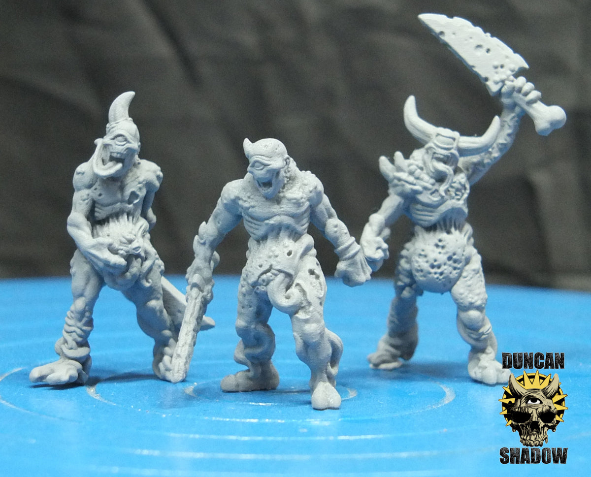 Plague Demons with Swords Resin Models for Dungeons & Dragons & Board RPGs