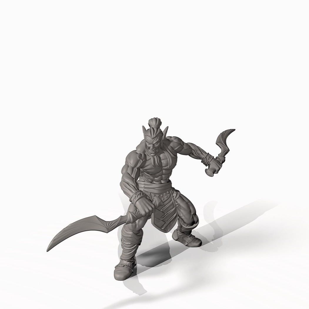 Wood Elf Blade Dancer- Pit Fighter Champion Miniature