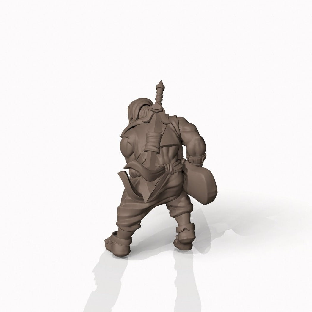 Human Bard - Pit Fighter Champion Miniature