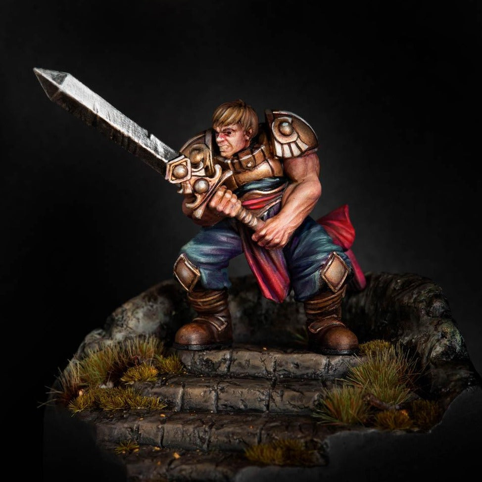 Human Fighter Knight - Pit Fighter Champion Miniature