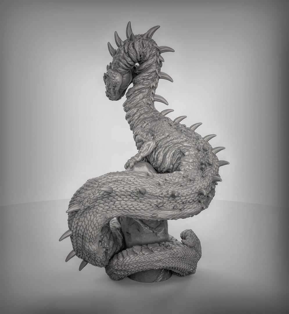 Lindwurm Dragon Resin 3D Models for Dungeons & Dragons & Board RPGs
