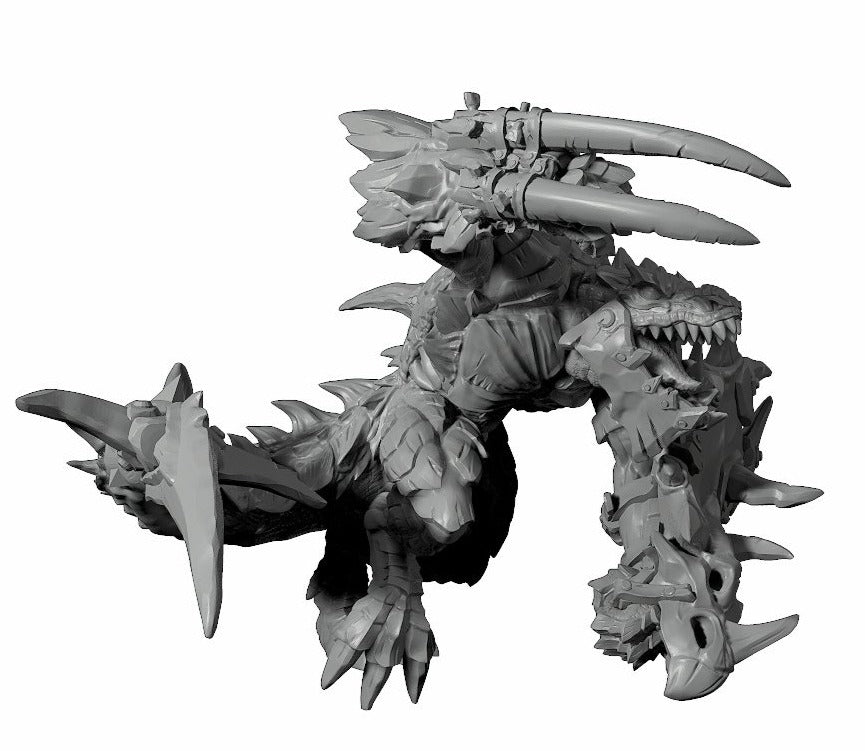 Lizardman Chieftain - Pit Fighter Champion Miniature