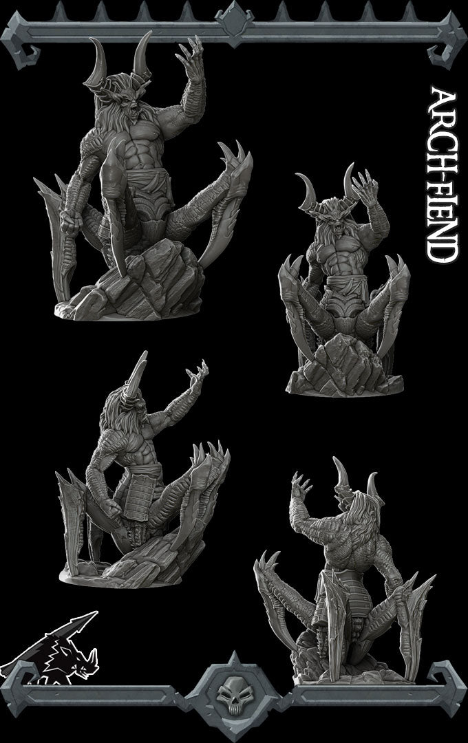 ARCH-FIEND - Miniature -All Sizes | Dungeons and Dragons | Pathfinder | War Gaming
