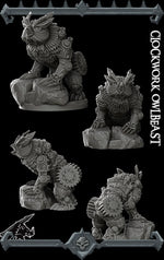 CLOCKWORK OWL BEAST - Miniature Model | Dungeons and dragons | Cthulhu | Pathfinder | War Gaming
