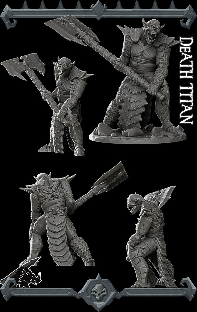 DEATH TITAN - Monster miniature | All Sizes | Dungeons and Dragons | Pathfinder | War Gaming