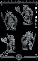 DREAD MINOTAUR - Miniature | All Sizes | Dungeons and Dragons | Pathfinder | War Gaming