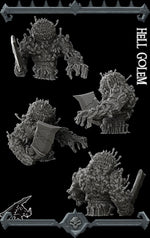 HELL GOLEM - Monster miniature | All Sizes | Dungeons and Dragons | Pathfinder | War Gaming