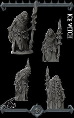 ICE WITCH - Miniature Model | All Sizes | Dungeons and Dragons | Pathfinder | War Gaming