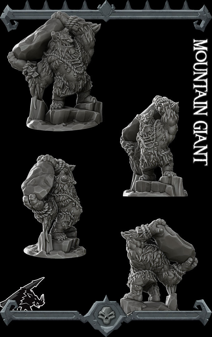 MOUNTAIN GIANT - Miniature | All Sizes | Dungeons and Dragons | Pathfinder | War Gaming