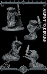 SERPENT FOLK PARIAH - Miniature -All Sizes | Dungeons and Dragons | Pathfinder | War Gaming