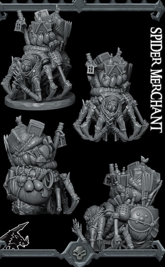 SPIDER MERCHANT - Miniature - Dungeons and Dragons | Pathfinder | War Gaming