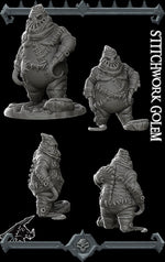 STITCHWORK GOLEM - Dungeons and dragons | Cthulhu | Pathfinder | War Gaming| Miniature Model