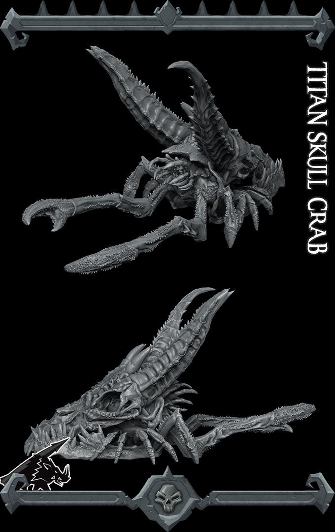 TITAN SKULL CRAB - Miniature | Dungeons and dragons | Cthulhu | Pathfinder | War Gaming