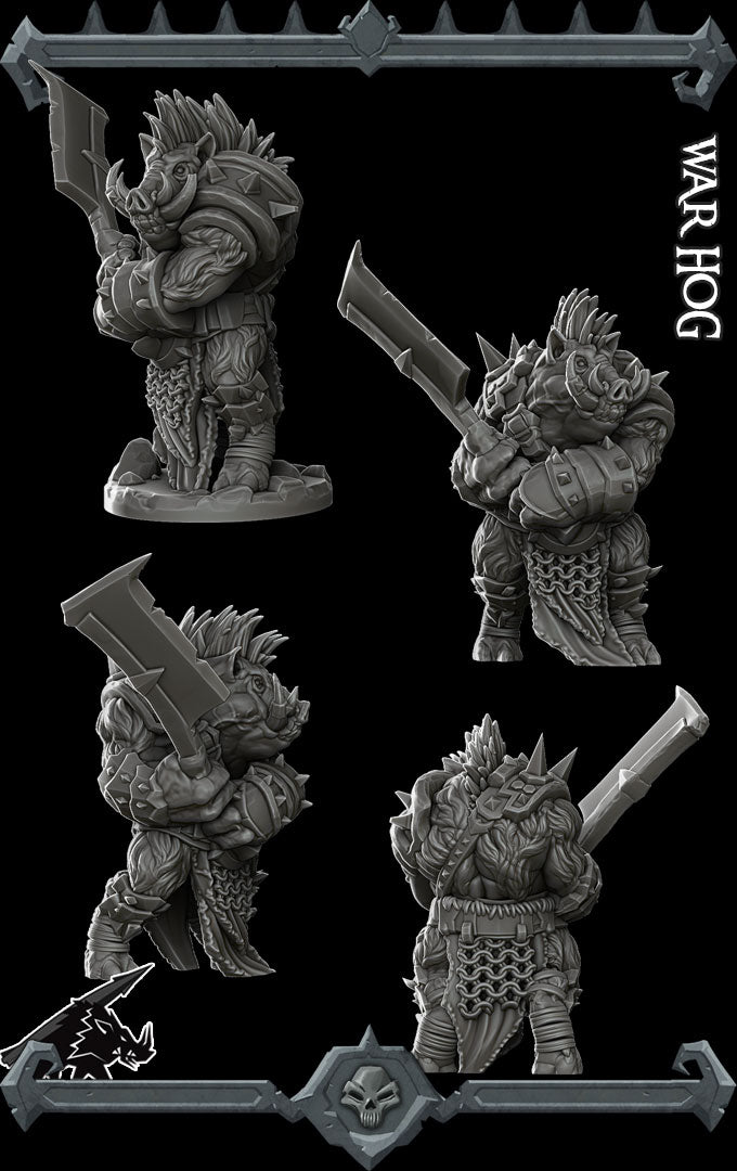 WAR HOG - Miniature | Dungeons and dragons | Cthulhu | Pathfinder | War Gaming