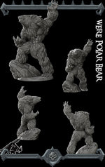 WERE POLAR BEAR - Miniature -All Sizes | Dungeons and Dragons | Pathfinder | War Gaming