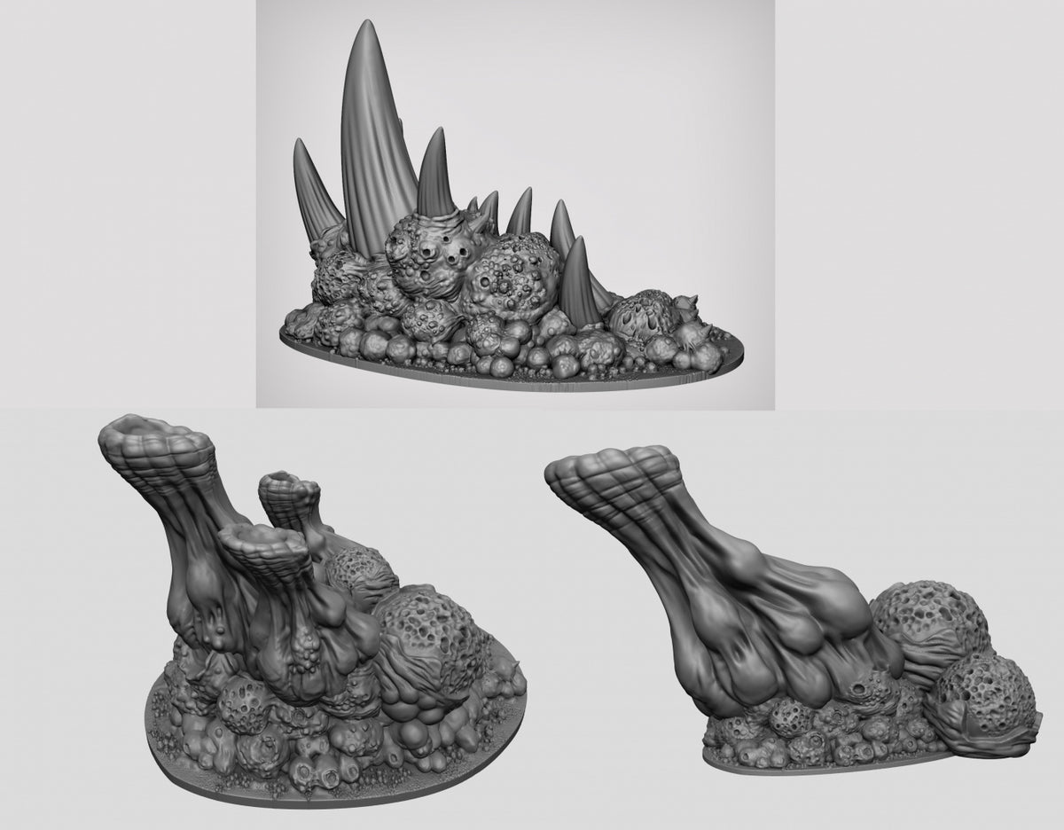 Plague Terrain Scatter 2 Resin Miniature for DnD | Tabletop Gaming