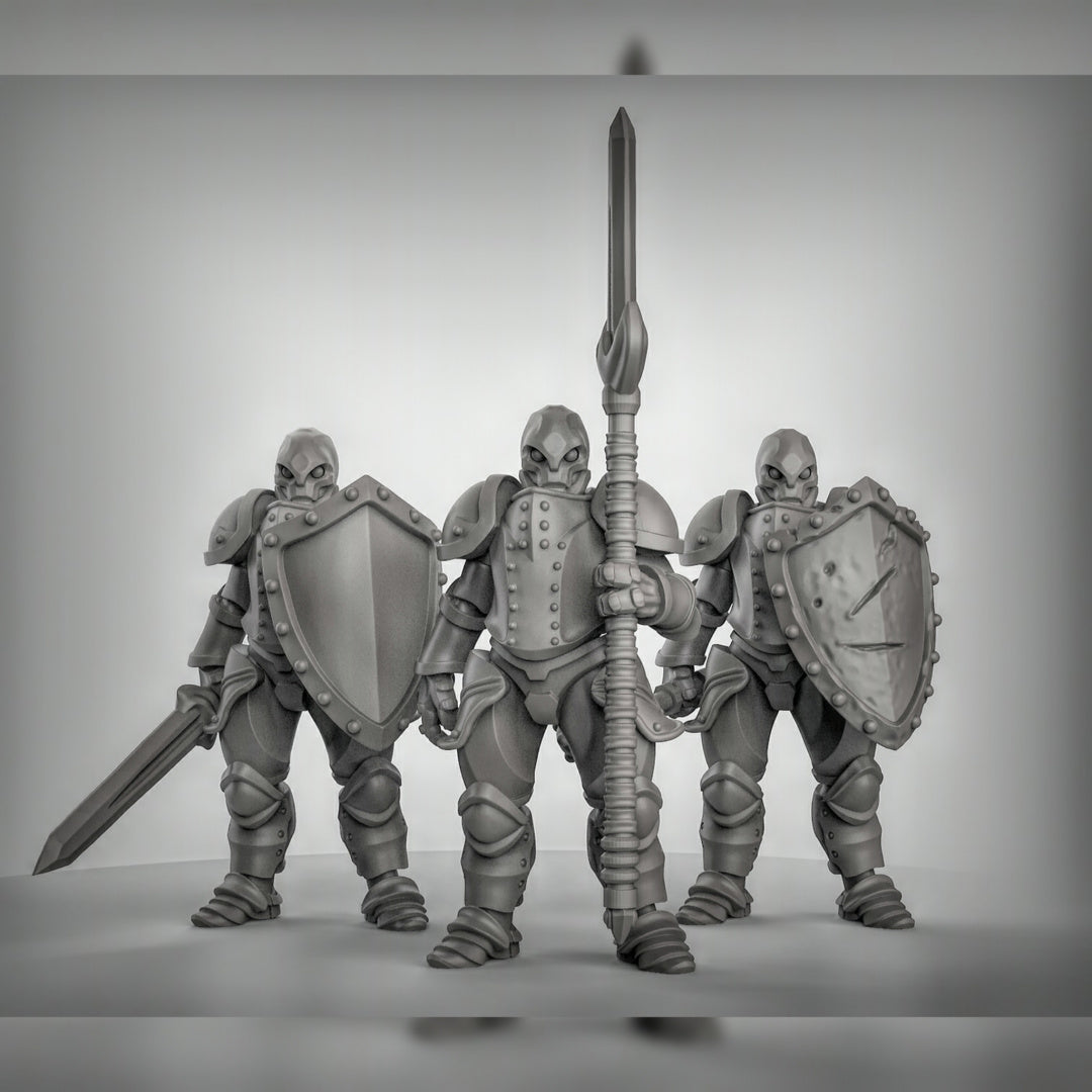 Warforged Fighters 3 Resin Miniature for DnD | Tabletop Gaming